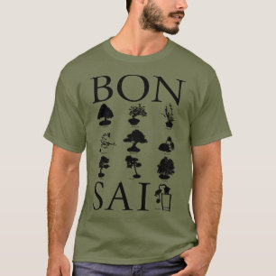 Camiseta Estilos Básicos da Árvore Bonsai
