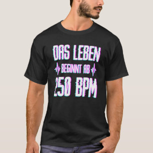 Camiseta Estilos De Pontuação De Velocidade De 250 Bpm Upte
