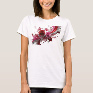 Camiseta Estilosa Rosa ROSAS VERMELHAS E ROSAS Slo