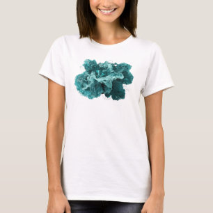 Camiseta Estilosa Teal de ARTE ABSTRATA