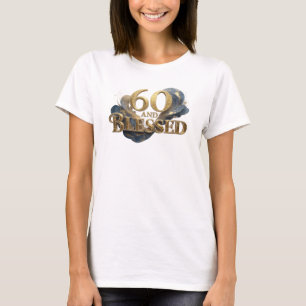 Camiseta Estiloso 60 E ABENÇOADO Impressão Criativa