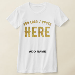 CAMISETA ESTILOSO BRANCO MODERNO PERSONALIZÁVEL VERIFICADO