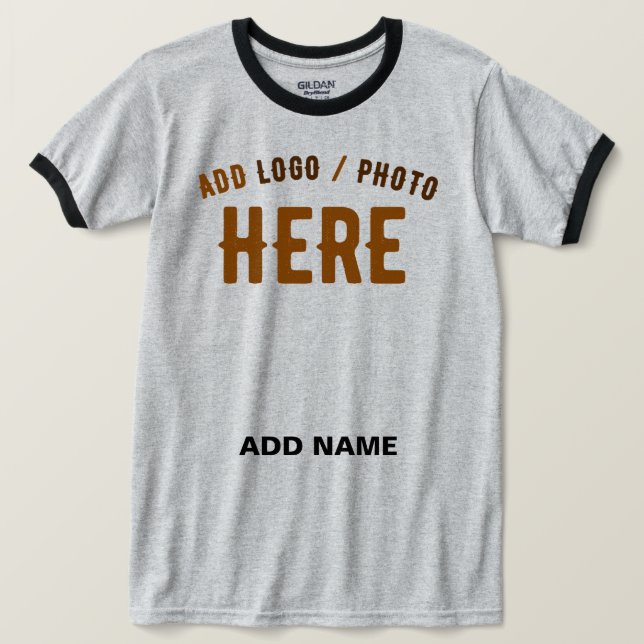 CAMISETA ESTILOSO MODERNO PERSONALIZÁVEL CINZA VERIFICADO M (Frente do Design)