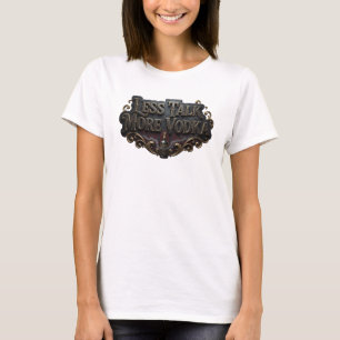 Camiseta Estiloso Rosa MENOS FALA MAIS VODKA Impressão