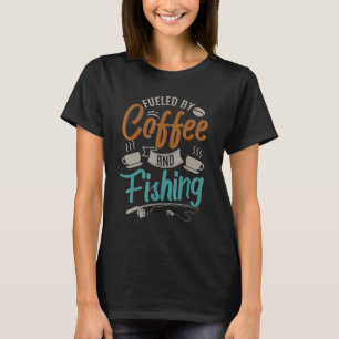 Camiseta Estimado Pelo Café E Pescador De Mosca