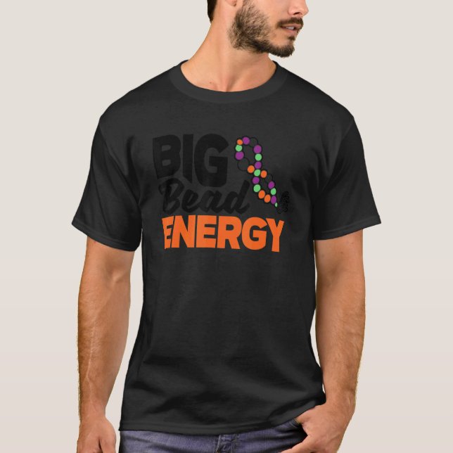 Camiseta Estimulação Gráfica De Energia Do Grande Bead Esti (Frente)
