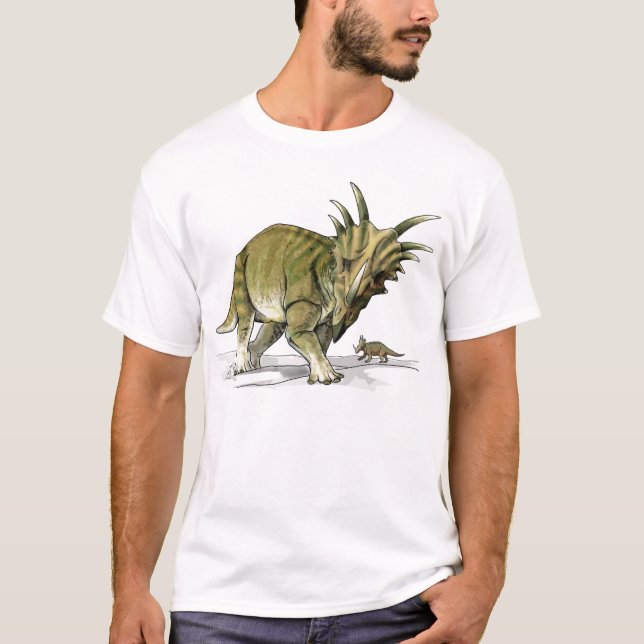 Camiseta Estíracossauro - Dinossauro Cretácico (Frente)