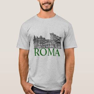 Camiseta Estive lá em Roma viagem souvenir/fazer uma mensa