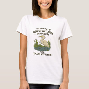 Camiseta Estive nas zonas úmidas caçadoras
