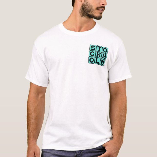 Camiseta Estocolmo, Capital da Suécia (Frente)