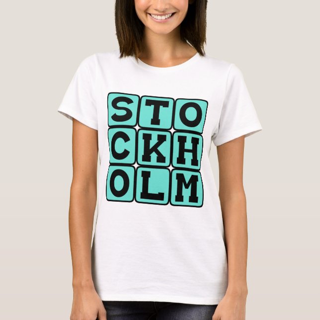 Camiseta Estocolmo, Capital da Suécia (Frente)
