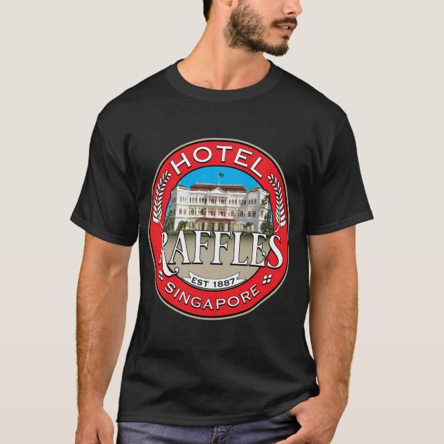 Camiseta Estojo de Singapura do Hotel Raffles (Frente)