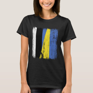 Camiseta Estônia Ucrânia Meia Bandeira Herança Estoniana Uc