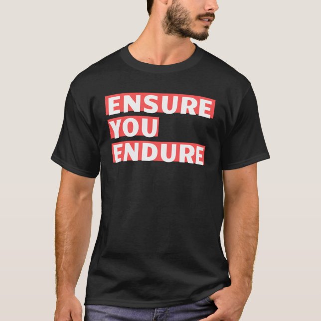Camiseta Estoque e verifique se você continua dizendo por e (Frente)