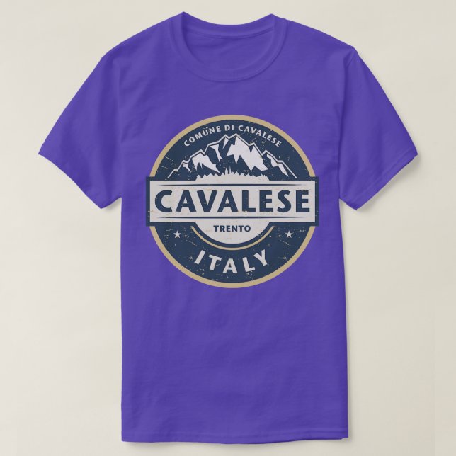 Camiseta Estorre de esqui de Cavalese (Frente do Design)