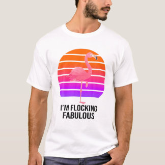 Camiseta Estou a bloquear o Fabuloso Flamingo Hawaiian Vint