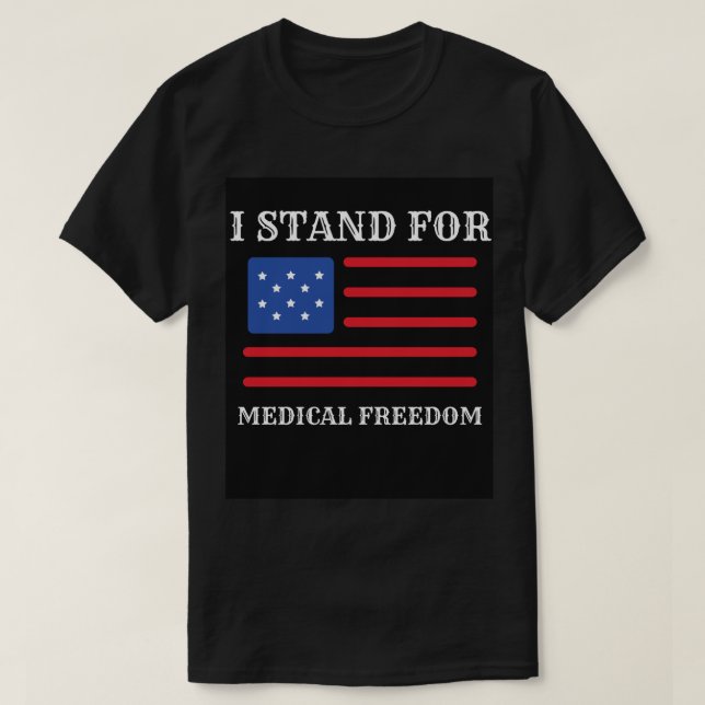 CAMISETA ESTOU A FAVOR DA LIBERDADE MÉDICA (Frente do Design)
