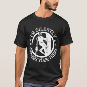 Camiseta Estou a julgar silenciosamente o teu Clim de Árvor