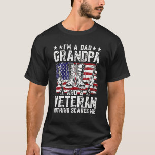 Camiseta Estou angustiado, sou um Pai Vovô Veterano Dia de