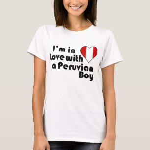 Camiseta Estou apaixonado por um garoto peruano