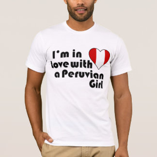 Camiseta Estou apaixonado por uma garota peruana