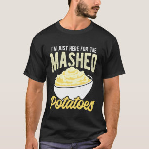Camiseta Estou APENAS AQUI pelas Batatas Amassadas Engraçad