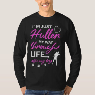 Camiseta Estou apenas passando pela vida com meus cachorros