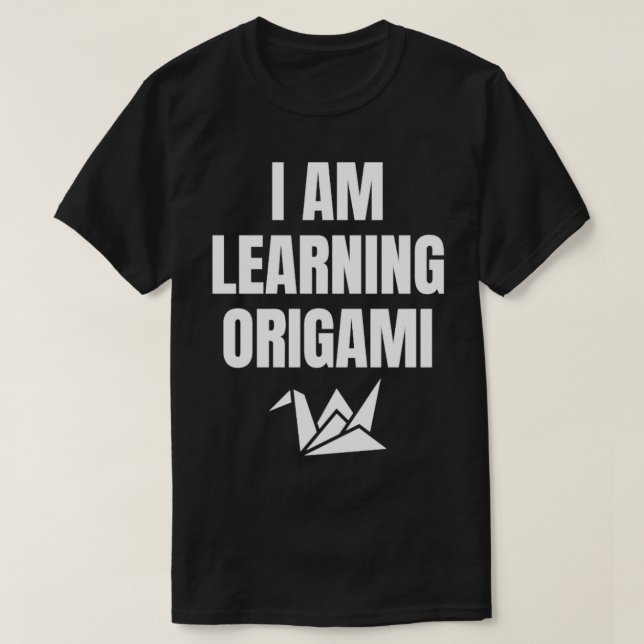Camiseta Estou aprendendo origami (Frente do Design)