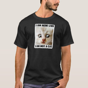 Camiseta Estou aqui ao vivo Não sou um advogado de gato Fil