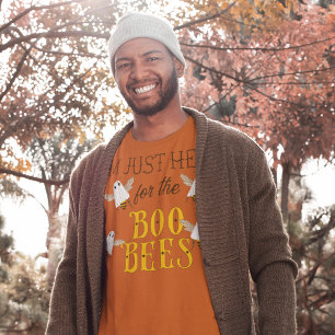 Camiseta Estou Aqui Apenas para as Abelhas Boo, Funny Hallo