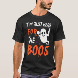 Camiseta Estou Aqui Apenas Para As Vaias Fantasma De Hallow