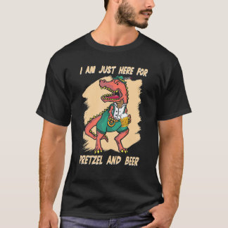 Camiseta Estou Aqui Apenas Para Beer Dinossauros Alemão Báv