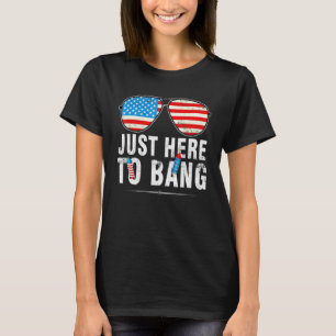 Camiseta Estou Aqui Apenas Para Fazer Barulho Óculos De Sol