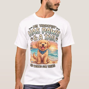 Camiseta "Estou Aqui Apenas Para Fazer Carinho nos Cachorro