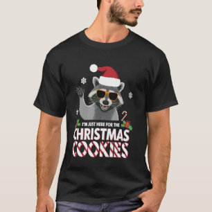 Camiseta Estou Aqui Apenas Para Os Biscoitos De Natal Funil
