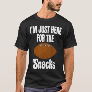 Camiseta Estou Aqui Apenas Para Os Lanches Comida Divertida
