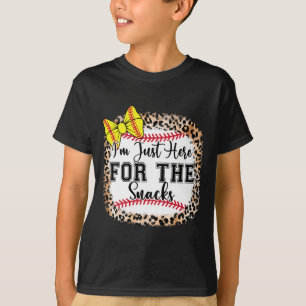 Camiseta Estou Aqui Apenas Para Os Lanches Cute Softll Bow 