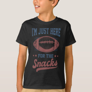 Camiseta Estou Aqui Apenas Para Os Lanches Engraçado Fantas