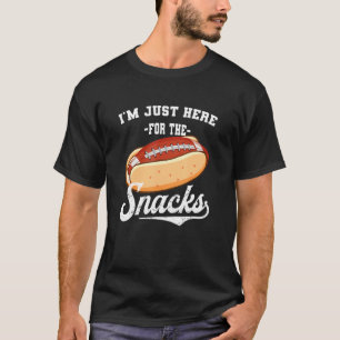 Camiseta Estou Aqui Apenas Para Os Lanches Fantasia Futebol