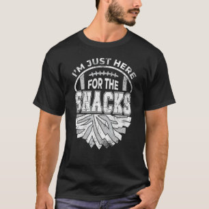 Camiseta Estou Aqui Apenas Para Os Lanches Fantasia Vintage