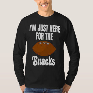 Camiseta Estou Aqui Apenas Para Os Lanches Humor De Culinár