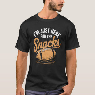 Camiseta Estou Aqui Apenas Para Os Lanches Piada Engraçada