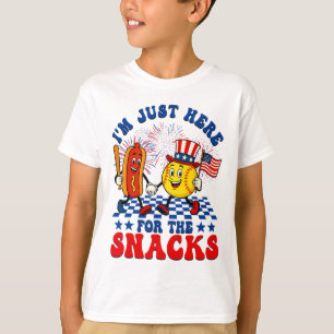 Camiseta Estou Aqui Apenas Para Os Lanches Softll Hotdog 4