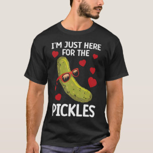 Camiseta ESTOU Aqui Apenas Para Os Picles Comida Pickle Eng