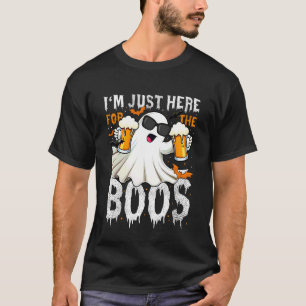 Camiseta Estou Aqui Apenas Para Os Vaias Cerveja Fantasma R