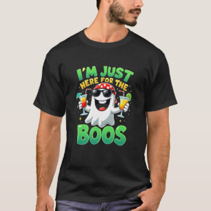 Camiseta Estou Aqui Apenas Para Os Vaias Gráfico de Fantasm
