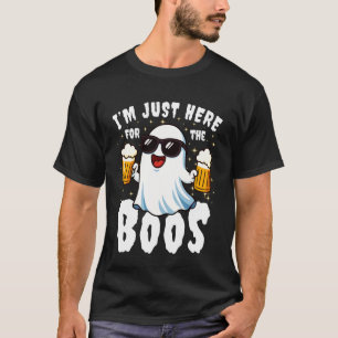 Camiseta Estou Aqui Apenas Para Os Vaias Halloween Homens F