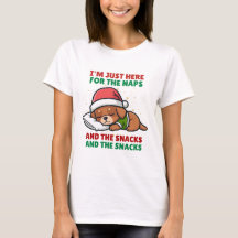 Estou Aqui Apenas para Sonecas e Lanches Cachorro 