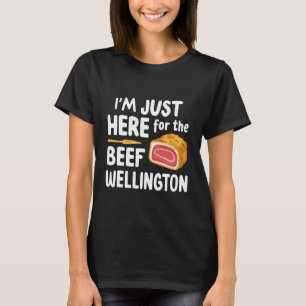Camiseta Estou Aqui Apenas Pelo Bife Wellington Filete Mign