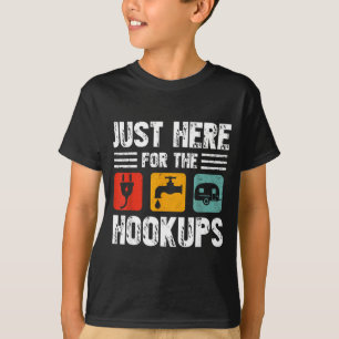 Camiseta Estou Aqui Apenas Pelo Gancho Caminhão Divertido A